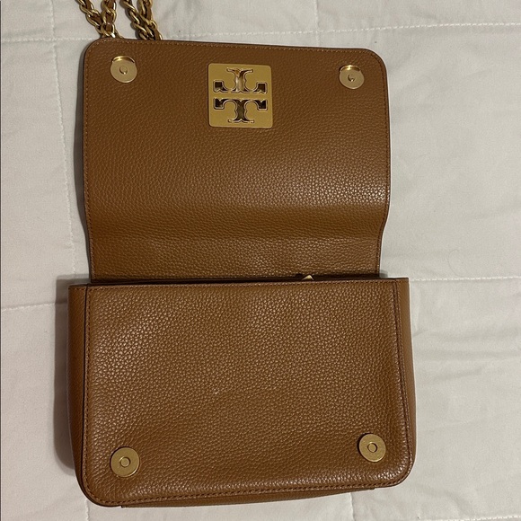 Tory Burch Brown Leather Chain Shoulder Bag - Picture 3 of 4
